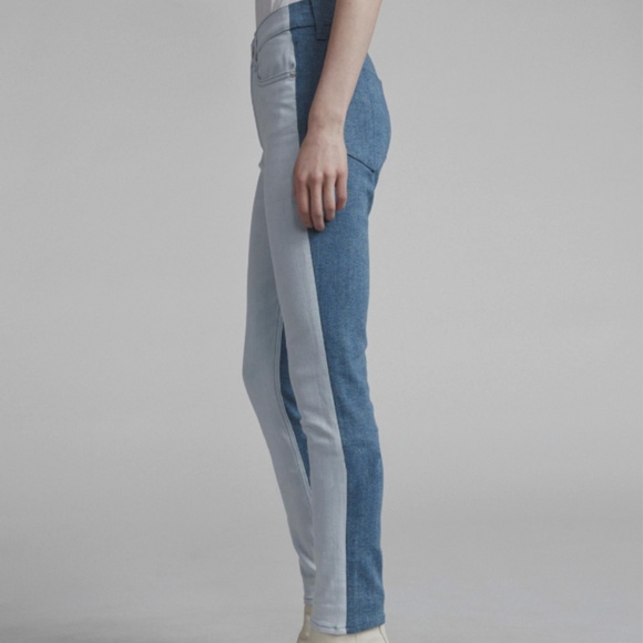 rag&bone High Rise Skinny Jeans Double Blues 6/28 - Picture 2 of 7